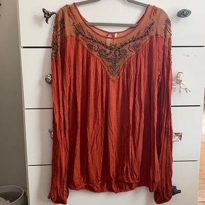 Beaded Free People Top